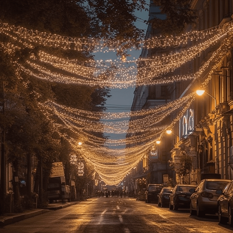 Гирлянды для улицы